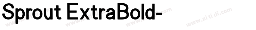 Sprout ExtraBold字体转换